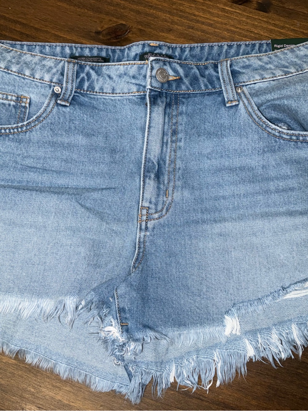 wild fable Light Wash Frayed Denim Shorts